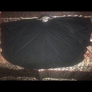 Black butterfly slinky blouse